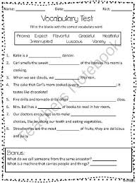 Vocabulary Assessment Mcgraw Hills Reading Wonders Grade 3 Unit 4 Week 1 From Msfoss From Msfoss On Teachers Reading Wonders Vocabulary Third Grade Resources