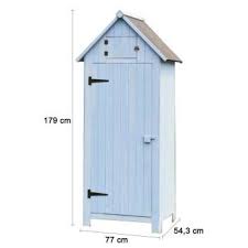 Armoire Cabine De Rangement 3 Etageres Lasuree En Bois 0 41m Habrita Jardinerie Truffaut Armoire De Jardin Armoire De Jardin Bois Coffre De Jardin
