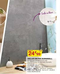 Dalle de plafond en polystyrène expansé cristal 50x50 cm ep 8. Offre Dalles En Pvc Blanc Dumawall Chez Bricomarche