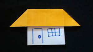 Maybe you would like to learn more about one of these? Cara Membuat Origami Rumah Sederhana Sekali Origami Rumah Origami Bangunan Youtube