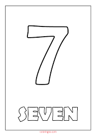 Stats on this coloring page. Printable Number 7 Seven Coloring Page Pdf For Kids