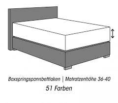 Sie erhalten matratzen in verschiedenen höhen. Mako Satin Spannbettlaken Boxspringbett Hohe 36 40cm Lorena