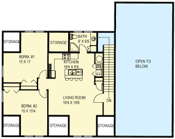 An open floor plan makes the home seem even more spacious. Plan 35489gh Rv Garage With Apartment Above Garage Apartments Garage Guest House Garage House Plans