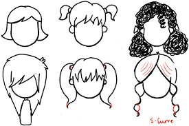 How To Draw Girls Hair Styles For Cartoon Characters Drawing Tutorial How To Draw Step By Step Drawing Tutorials Girl Hair Drawing Drawing Cartoon Characters Easy Hair Drawings