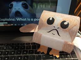It's wonderful that, through the process of drawing and coloring, the learning about things around us does not only become joyful. Make Your Own Desktop Porg Easy Porg Crafts Inspired By Star Wars The Jersey Momma