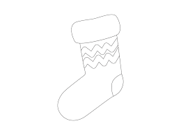 You can color the christmas stocking template. Christmas Sock Outline Icon Vector By Printables Plazza Thehungryjpeg Com
