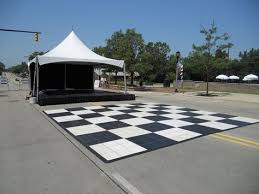 Black And White Dance Floor Rental 20 X 20 Festival Frame Tent With Black White Dance Floor Perfect For Community Festival Street Fest Co Portable Dance Floor Dance Floor Rental Dance Floor