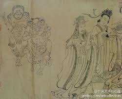 唐吴道子送子天王图日本国大阪市立美术馆藏 chinese painting japan painting ancient chinese