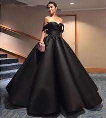 Looking for a good deal on black evening gown long? Black Off Shoulder Satin Beaded Ball Gown Dresses Elegant Prom Dresses Pd190471 From Focusdress In 2021 Gowns Dresses Elegant Black Ball Gown Ball Gown Dresses