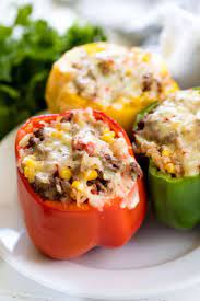 Easy Stuffed Bell Peppers Recipe Stuffed Peppers Recipes Food