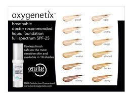Oxygenetix Oxygenating Foundation Color Matching Samples