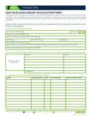 Kcb scholarship application form 2020. 2020 Kcb Scholarship Form Pdf Foundation 2020 Kcb Scholarship Application Form This Application Form Should Be Completed In Full And Submitted By Course Hero
