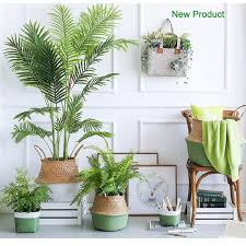 Rattan Basket Planters Luxsear Decors Decorated Flower Pots Wicker Baskets Storage Home Decor