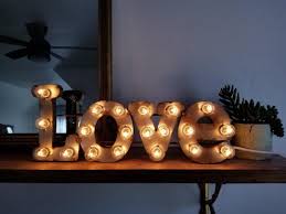 Love Light Up Metal Marquee Bulb Letter Lights Sign Lightupletters Weddingideas Marquee Marqueeletters Mar Light Letters Light Up Letters Love And Light