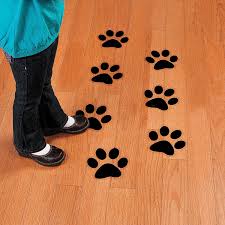 Paw Print Floor Decals Panda Birthday Party Panda Party Puppy Birthday