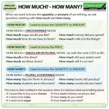 The Difference Between How Much And How Many In English Grammar English Grammar Learn English English Language Teaching
