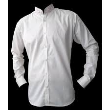 Le col officier, comme son nom l'indique, est d'origine militaire et utilisé pour les uniformes. Chemise Homme Blanche Col Mao Imprime Une Chemise Originale En Coton Blanc Travaille Avec Des Finitions En Coton Imprime Frais Et Fleuri La Chemise Chic Decon