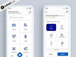 Pick your mobile template for iphone and android apps! Appointment Booking Mobile App Ui Design Template Free Indiater