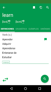 Diccionario Ingles Espanol Erudite For Android Apk Download Enterarse de algo v prnl + prep. erudite for android apk download
