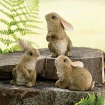 Our cute garden bunny statue will steal your heart he's so adorable you'll want to give him a hug. Garden Rabbit Statues Wayfair