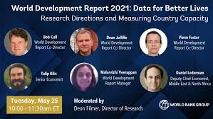 The world bank is a unique global partnership that finances development and aid projects to end poverty and promote prosperity. World Development Report 2021 Data For Better Lives Research Directions And Measuring Country Capacity