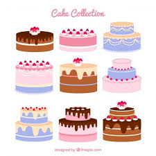 Baixe Conjunto De Nove Bolos De Aniversario Gratuitamente Colorful Birthday Cake Cake Realistic Cakes