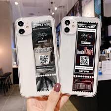Original Luxury Kpop Tickets Design Soft Tpu Case For Iphone 6 6s 7 8 Plus Xr Xs Max 11 12 Pro Max Se2 In 2020 Iphone Models Ticket Design Iphone 9