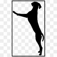But do you know how to draw: Banner Free Amazing Standing Playing Silhouette Of Dog Standing Up Drawing Clipart 1654278 Pikpng
