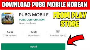 How To Download Pubg Mobile Korean Version From Playstore For Android And Ios Gaming With Dhruv Youtube