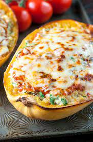 Cheesy Vegetarian Spaghetti Squash Lasagna Recipe Vegetarian Spaghetti Spaghetti Squash Lasagna Vegetarian Recipes