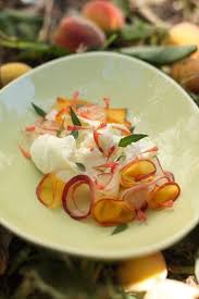 Burrata Peaches Agastache Recipes Desserts Recette Cuisine Haute Cuisine