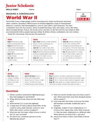 World War Ii Teaching Resources Worksheets And Lesson Plans