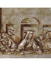 Il cenacolo o l'ultima cena) es una pintura mural original de leonardo da vinci ejecutada entre 1495 y 1498. Cuadro De Piel La Ultima Cena