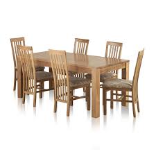 Oak coffee + side tables. Oakdale Natural Solid Oak 6ft Table And 6 Slat Back Fabric Dining Oak Furnitureland