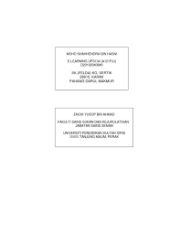 Generasi ke 26 fakulti sains sukan dan kejurulatihan universiti pendidikan sultan idris yang bakal menamatkan pengajian tidak. Alamat Upsi