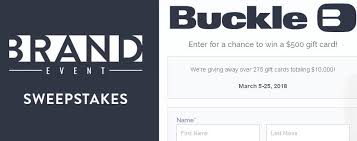 Buckle gift card where to buy. Buckle Brand Event Giveaway Win A 500 Brand Event Gift Card Contestbig