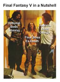 Memes about boss and related topics. Final Boss Vs Optional Boss Memes