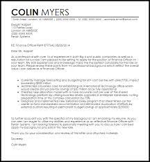 Esl efl asp business english classes example letter and guide to writing cover letters for job interviews to be included with the resume or cv a key part of almost any job application is a cover letter. Finance Officer Cover Letter Sample Cover Letter Templates Examples