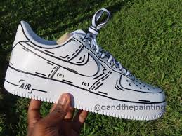 Choose a template and customize it in the design lab. Nike Air Force 1 Custom Cartoon Design Any Size Made To Etsy