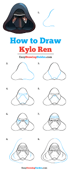 How To Draw Kylo Ren Really Easy Drawing Tutorial Star Wars Drawings Star Wars Art Drawings Drawing Tutorial Easy