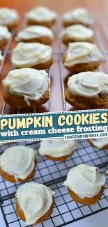 Pumpkin Cookies With Cream Cheese Frosting Recipe In 2020 Pumpkin Cookies Dessert Recipes Easy Pumpkin Recipes