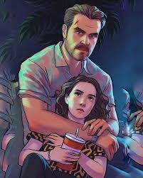 Stranger Things Hopper And Eleven Looking For Artist To Credit David Harbour Millie Bonecos Stranger Things Wallpapers De Filmes Stranger Things Personagens