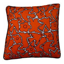 Ayautla Orange Pillow Beautiful Pillow Made From Hand Embroidered Fabric From San Bartolomeo Mexico Insert Include Pillows Orange Pillows Beautiful Pillows