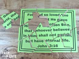 Make a mobile using the various words of a verse. 12 Seriously Fun Memory Verse Bible Games