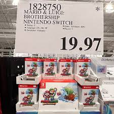 Select Costco locations are selling Mario & Luigi Brothership for $20! .  Credit @luckydiane2018 #Nintendo #VideoGame #Game #NintendoSwitch  #DisTrackers