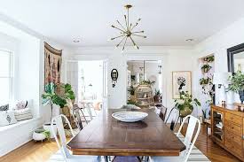 A Old New Jersey Home Styled For Living And Laughter Via Design Sponge Home House Styles Living Dining Room
