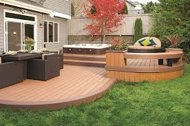 Outdoor Design Dreaming Patios Fire Pits Hot Tubs Oh My Deck Designs Backyard Small Backyard Decks Decks Backyard