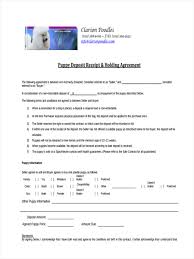 Non refundable puppy deposit contract. Free 28 Receipt Examples In Pdf Examples