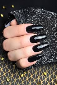 Acrylic nails look beautiful and cute. The Most Beautiful Black Winter Nails Ideas Stylish Belles Black Acrylic Nails Long Square Nails Squoval Acrylic Nails