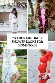28 Adorable Baby Shower Looks For Moms To Be Mom Outfits Baby Shower Outfit Baby Shower Dresses
